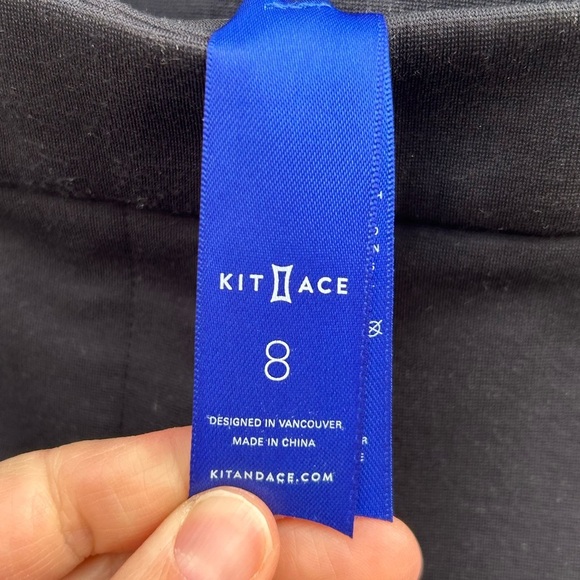 Kit & Ace Black Coastline Cashmere Trousers, Size 8 - Picture 8 of 12